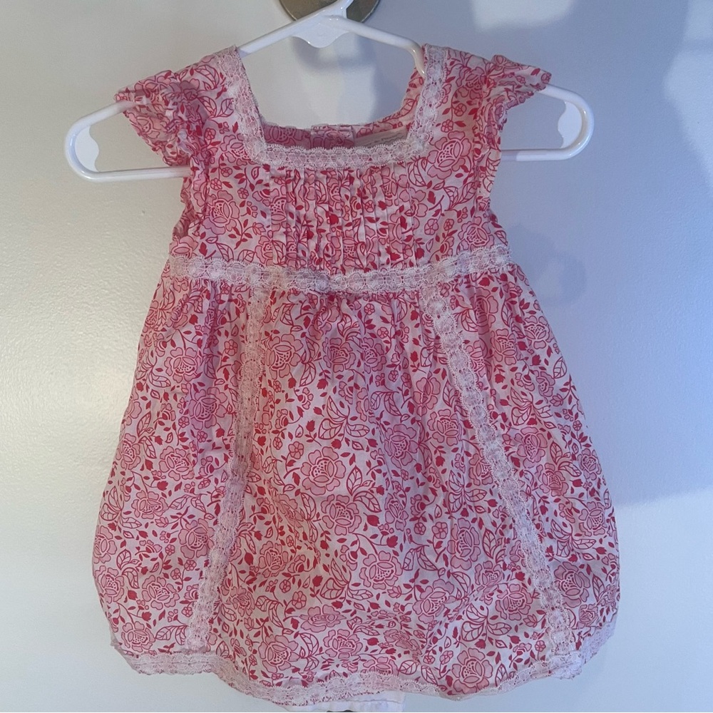 Piper & Posie Lace Trim Baby Dress